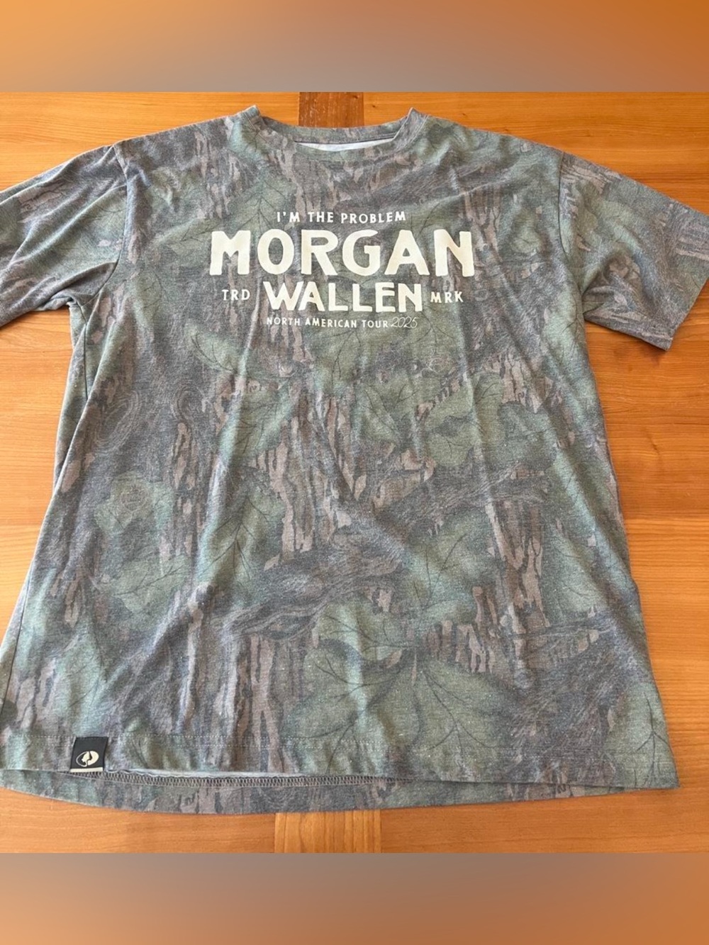 Morgan Wallen I’m The Problem Camo Mossy Oak Authentic Tour Merch T Shirt Large